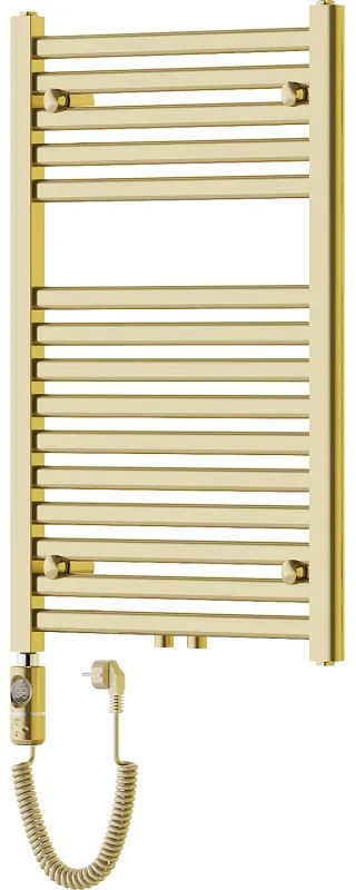 Mexen Hades, elektrické vykurovacie teleso 800 x 500 mm, 300 W, zlatá lesklá, W104-0800-500-2300-50