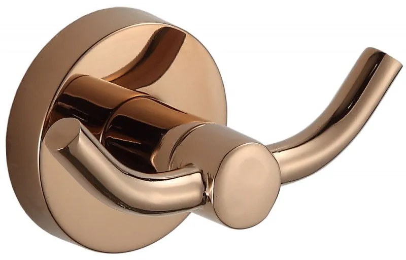 Mexen príslušenstvo, REMO držiak na uterák 2-háčik,, ružová zlatá, 70507352-60