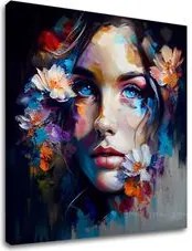 Dizajnová dekorácia na plátne Nebo v očiach Zľava 30 % 70x70 cm