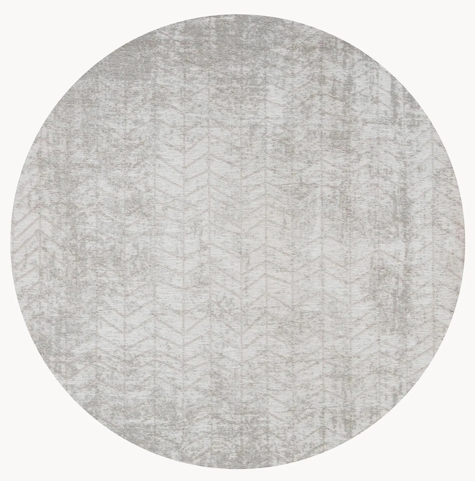 Okrúhly plocho tkaný žakárový koberec do interiéru/exteriéru Jacob's Ladder