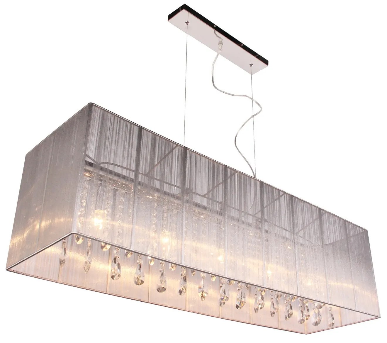 Závesné svetlo Venezia Grey - 110*30cm / 5*E14