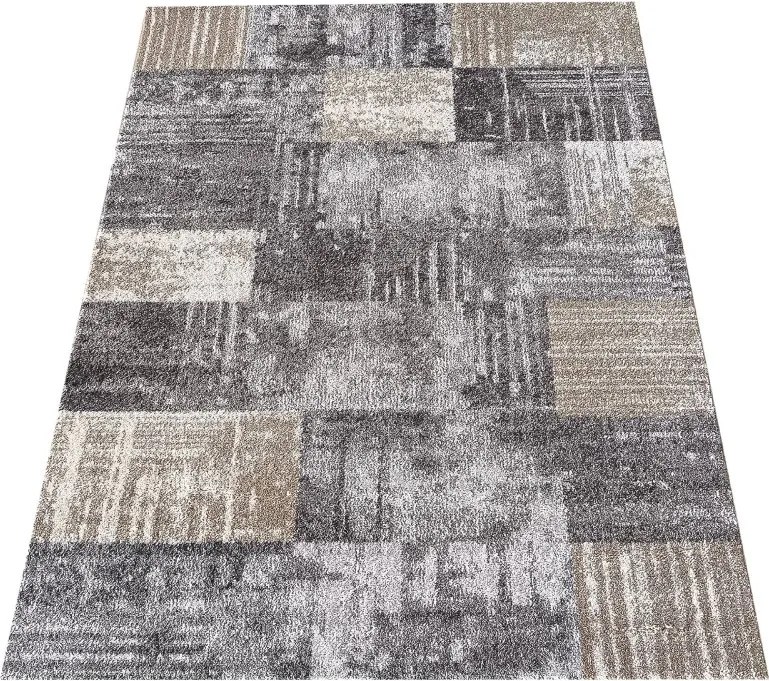 DY Panamero 24 Sivý moderný koberec Rozmer: 80x150 cm