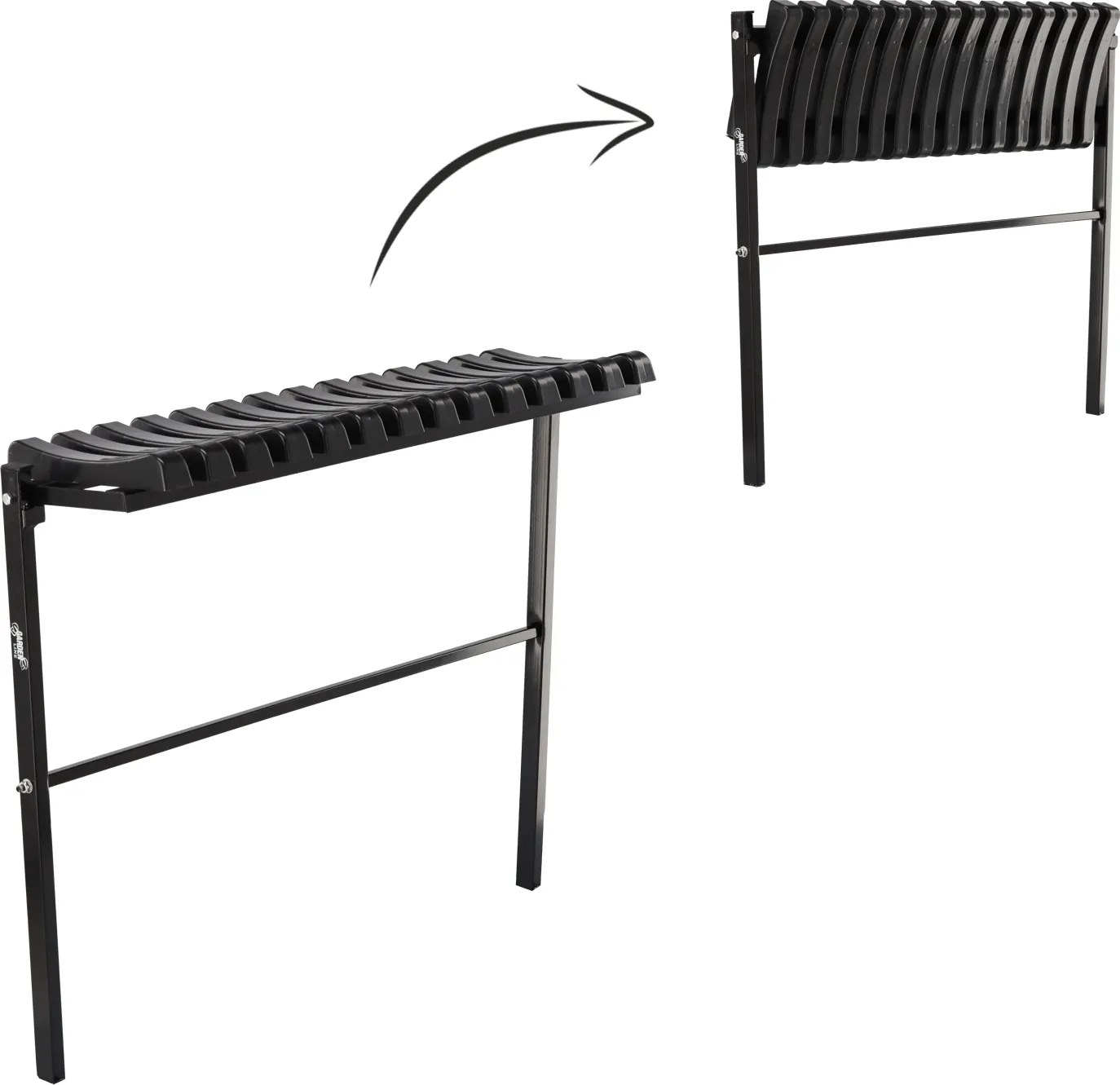 Garden Line SKLADACIA LAVICA, DĹŽKA 86 CM, ČIERNA *8299