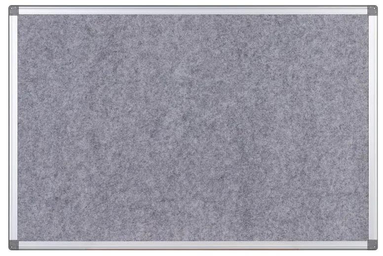Textilná nástenka, sivá, 1200 x 900 mm