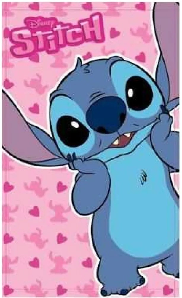 Dievčenský malý uterák Lilo &amp; Stitch - 100% bavlna - 30 x 50 cm