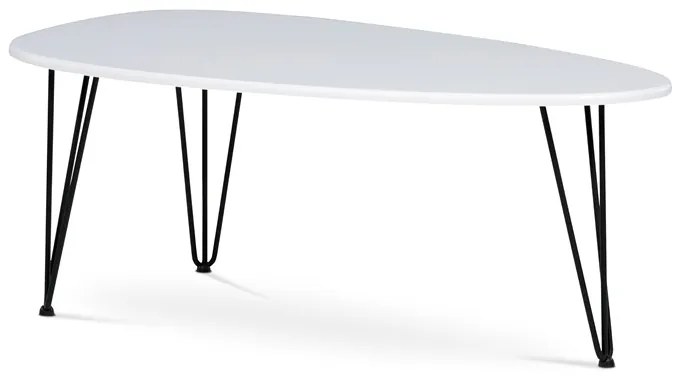 Autronic BONTEC Konferenčný stolík 120x67cm, mdf, divoký dub, AF-3014 OAK Farba: Biela