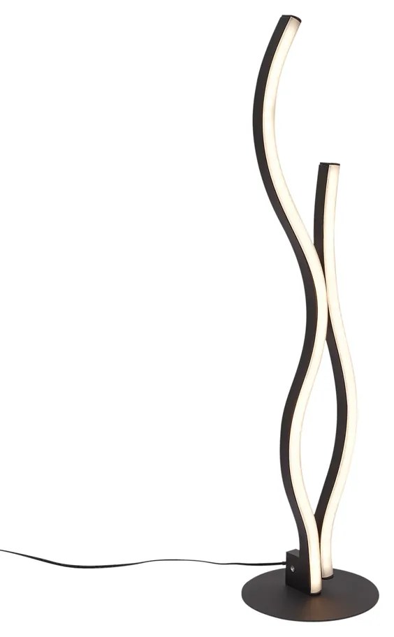 Dizajnová stolná lampa čierna vrátane LED stmievateľná - Ying