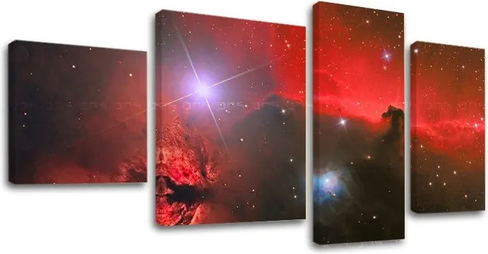 Obraz na plátne 4 dielny VESMÍR GA004E40