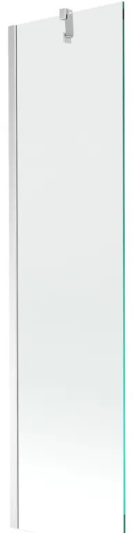 Mexen Next, vaňová zástena 1-krídlová 50 x 150 cm, fixné krídlo, 6 mm číre sklo, chrómový profil, 895-050-000-00-00-01