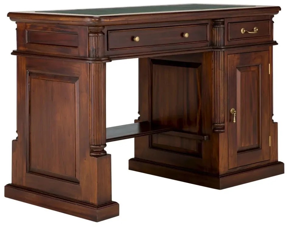 furniture-nabytek.cz - Masívny písací stôl Cambridge z mahagónu, lakovaný, hnedý – 120×60×80 cm