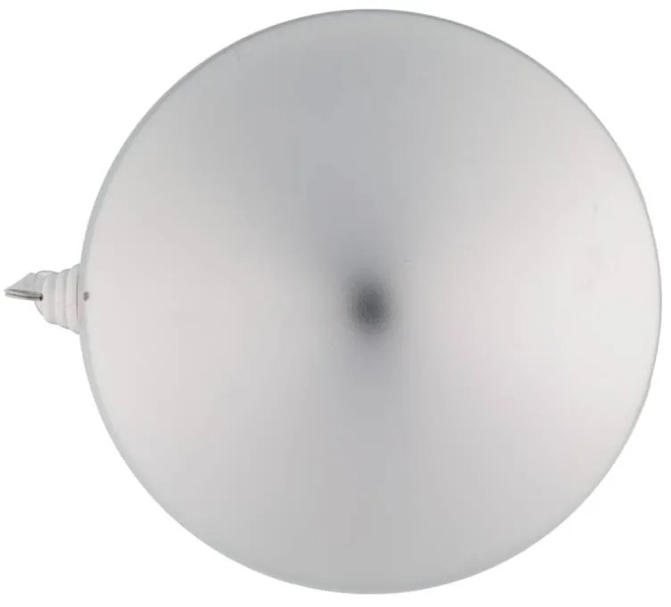 DECOLED Plastová guľa, priemer 30 cm, strieborná, lesklá, UV