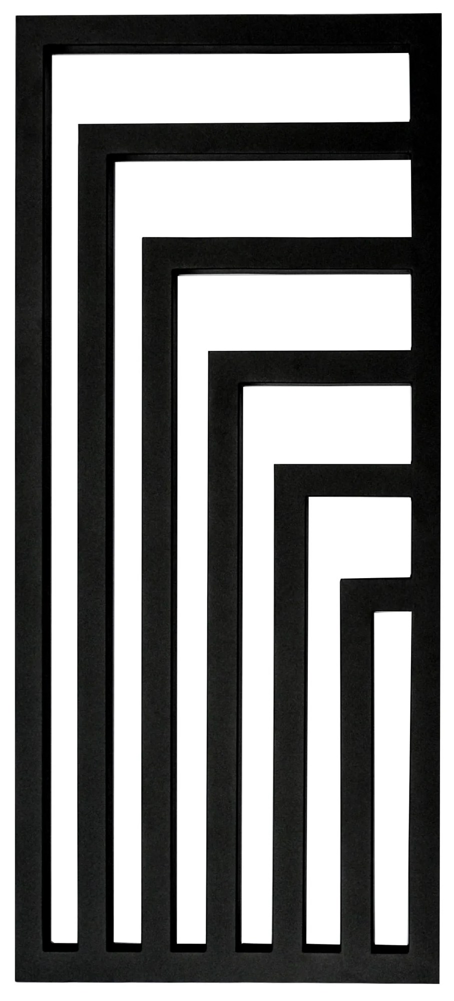 Regnis Kreon, vykurovacie teleso 550x1000 mm, 548W, čierna matná, KR100/55/BLACK