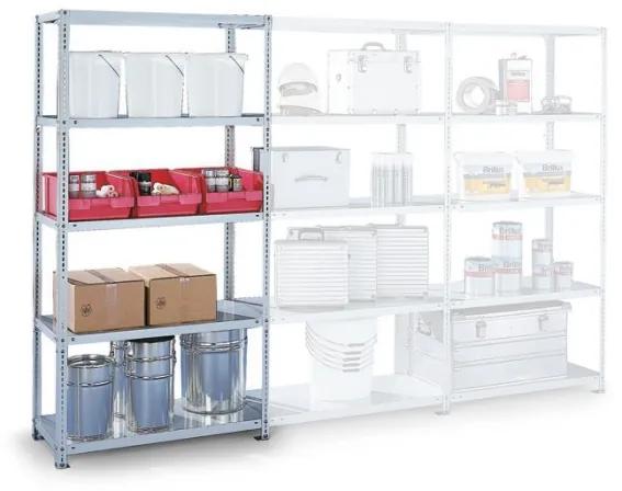 META Policový regál FIX, 230 kg, 2000 x 1000 x 600 mm, prídavný regál