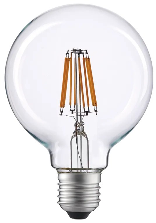 Diolamp Retro LED Globe Filament žiarovka číra G95 6W/230V/E27/2700K/690Lm/360°/DIM