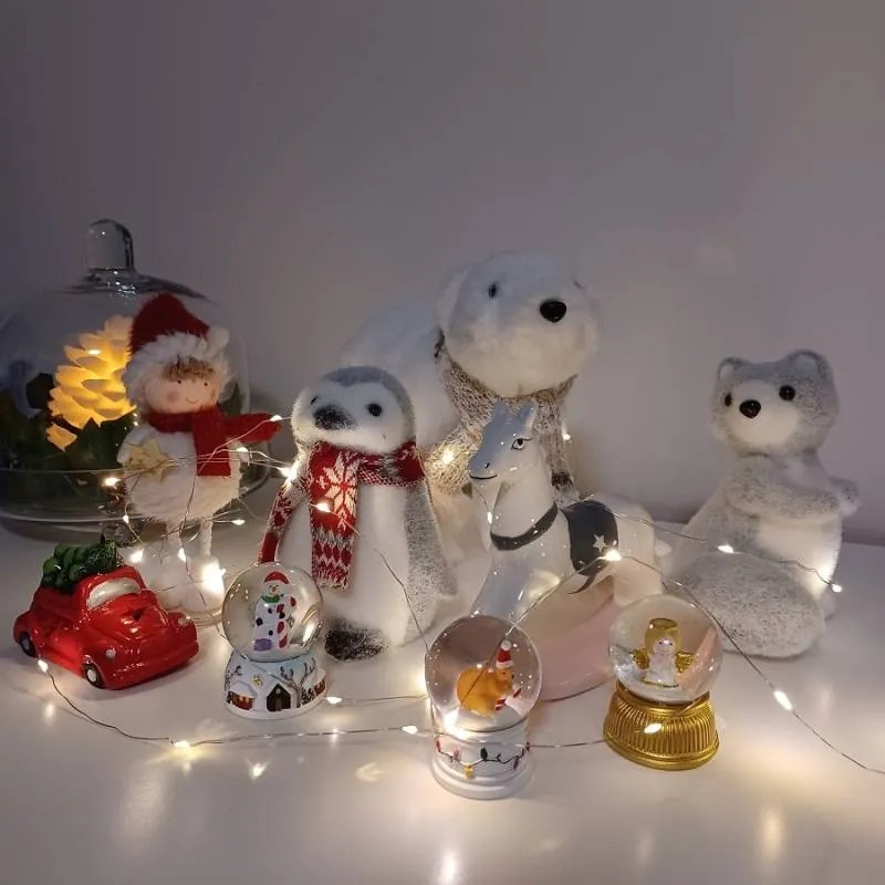 DECOLED Tučniak, 12 x 10 x 15 cm, sivá