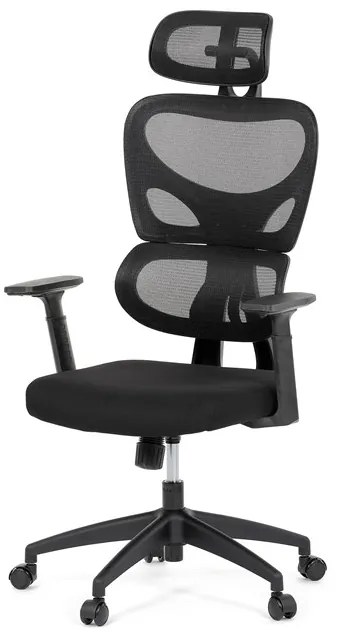 Autronic BONTEC Kancelárska stolička, hojdací mechanizmus, čierna, KA-K2080 BK Farba: Čierna