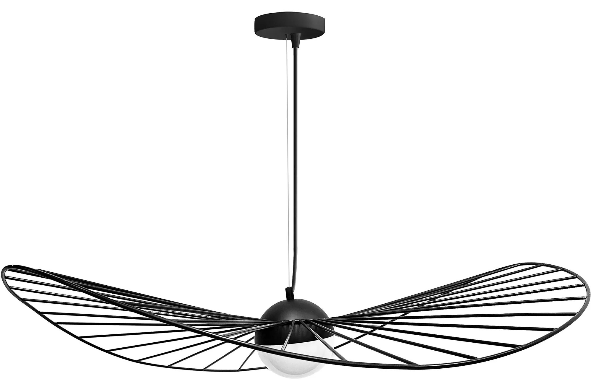 Toolight - LED stropné lamelové svietidlo 80cm APP210-3CPR, čierna, OSW-08476