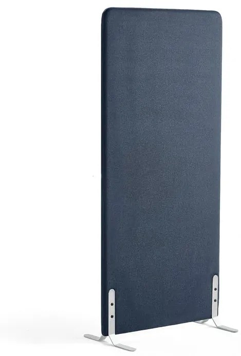 Paraván ZONE, 1700x800x46 mm, látka Hush, biele nožičky, navy blue