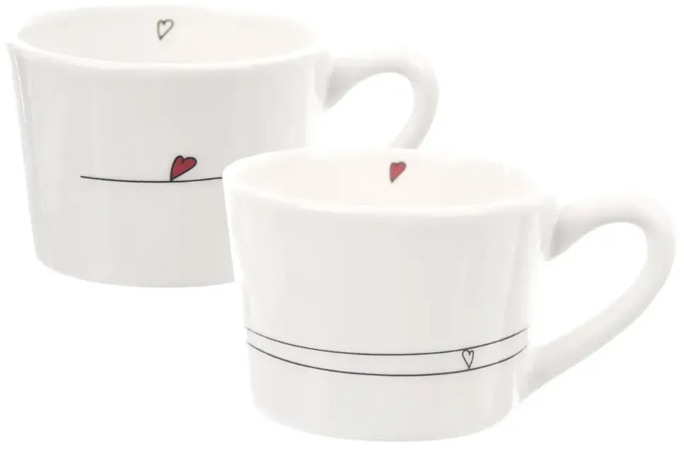 Hrnček SRDIEČKA linky 0,23 l 2 ks