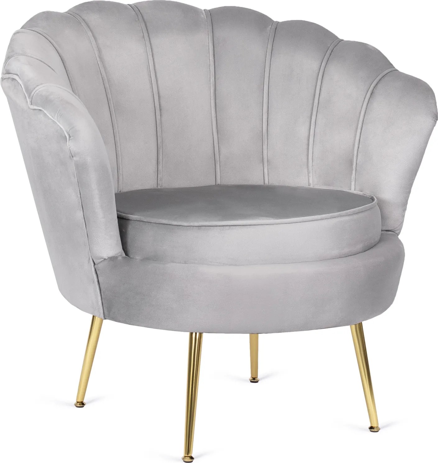 PROXIMA.store - Glamour kreslo ANGEL FARBA: sivá