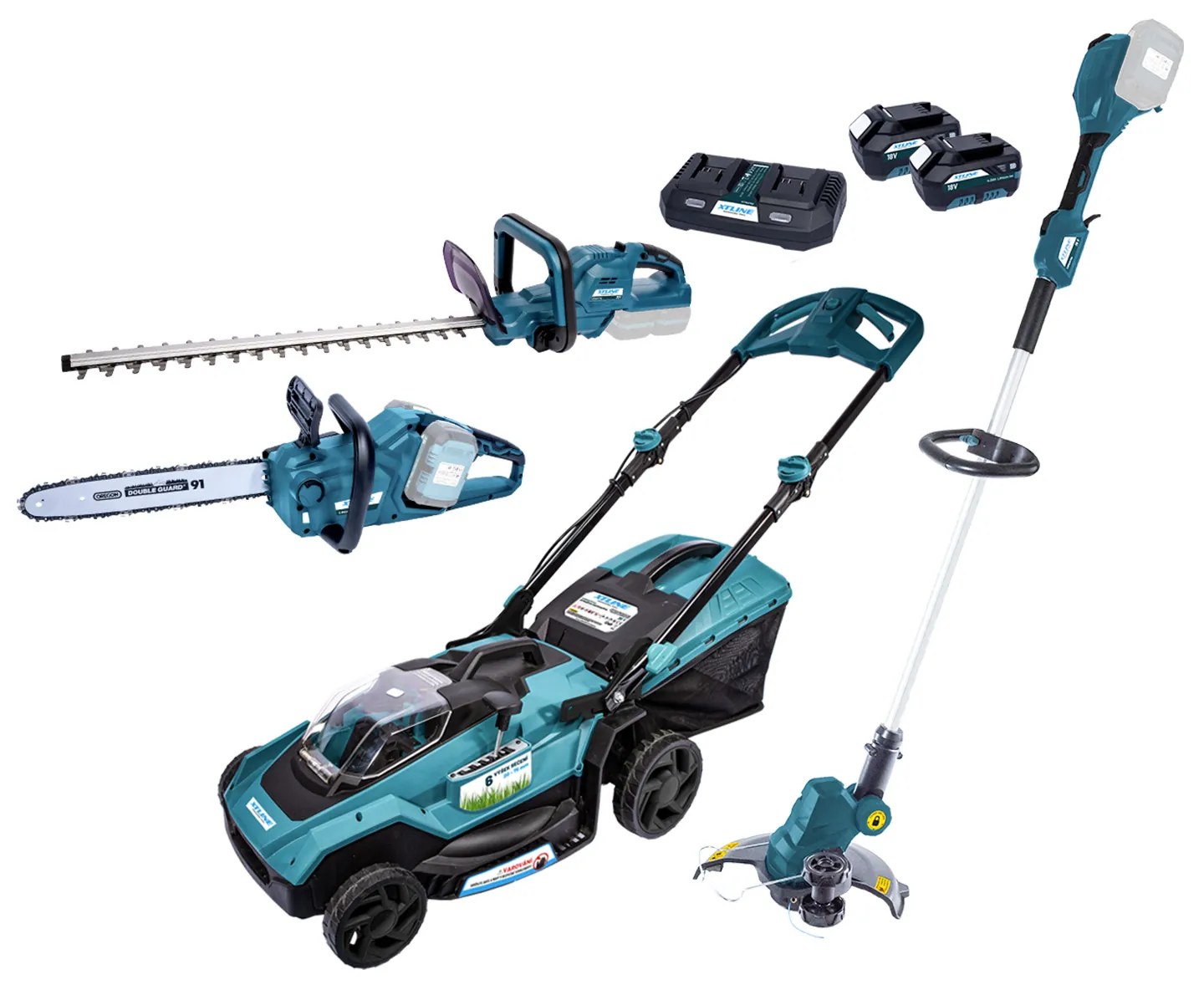 XTline Akumulátorová sada záhradného náradia 36V 7 dielov