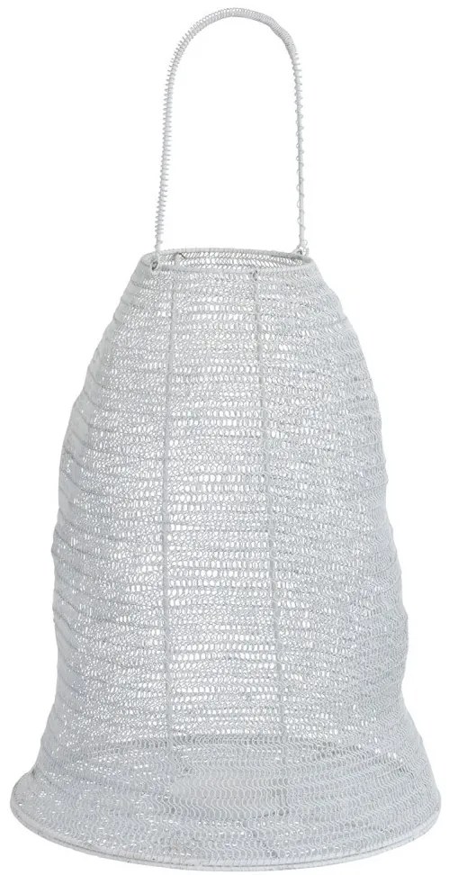 Biela drôtená lampáš Gauze white - Ø 40*48 cm