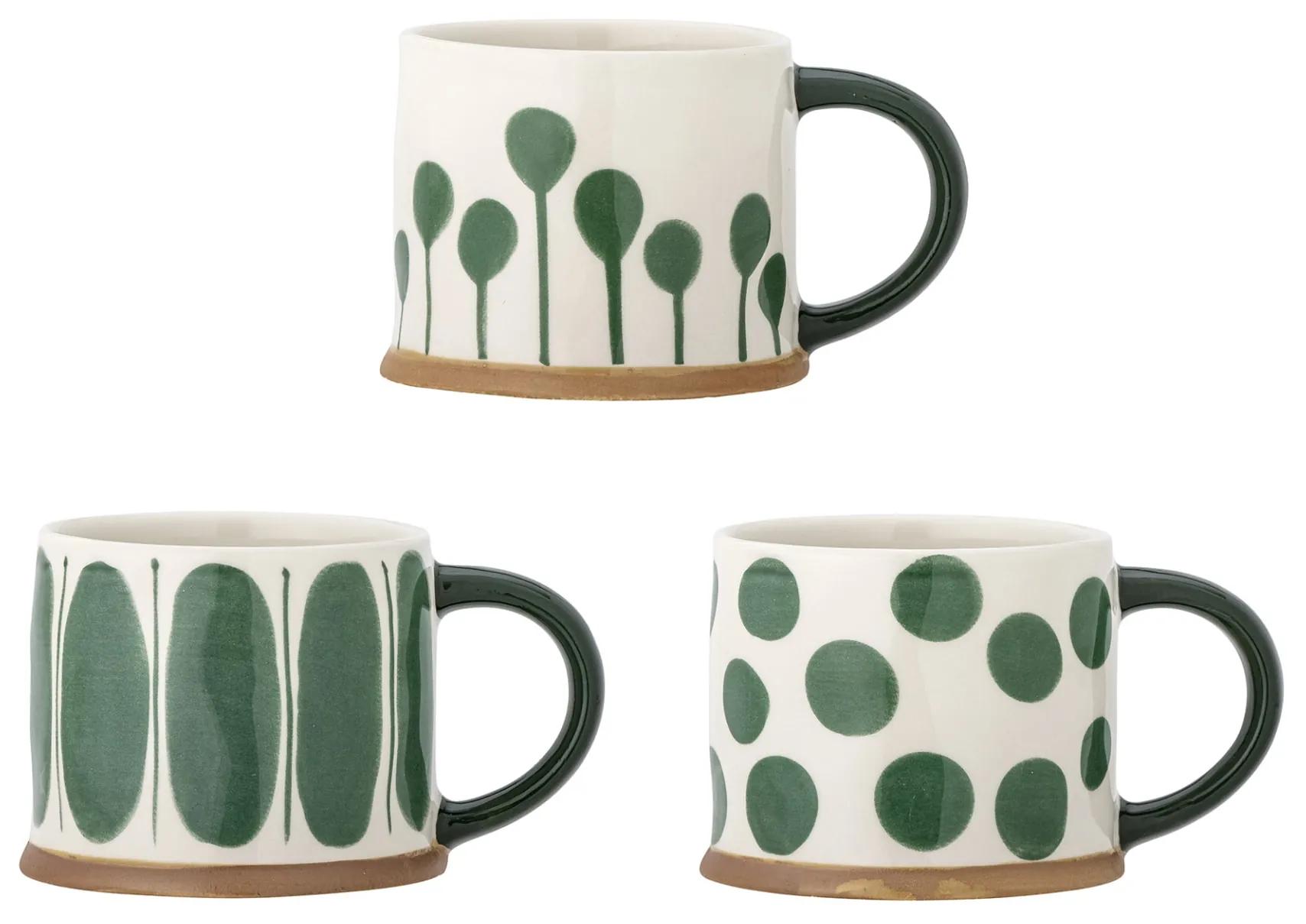 Bloomingville Keramický hrnček Linora Green 400 ml B