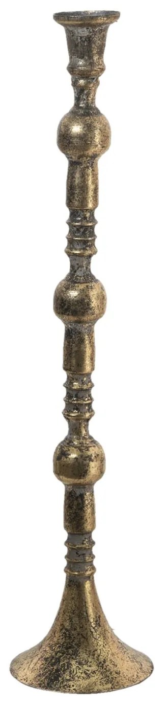 Kovový medený svietnik s patinou Carol- Ø 10*46 cm