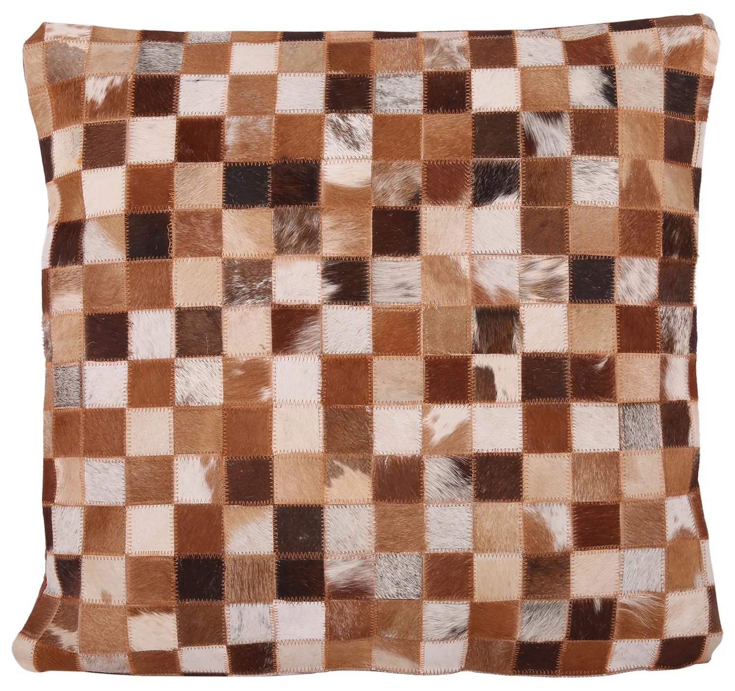 Kožený polštář s výplní Enrico 1 - 60 * 60 cm