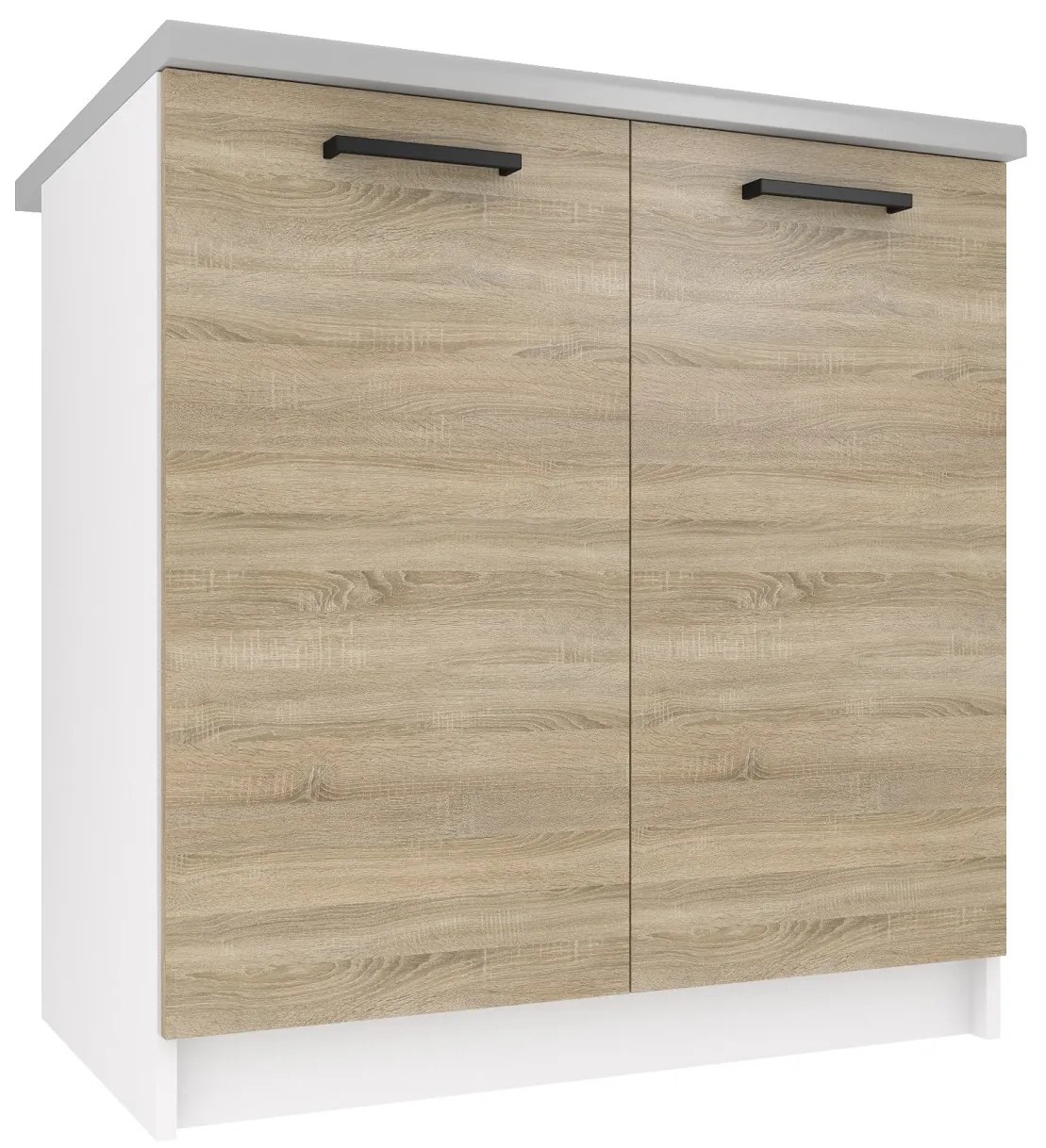 Kuchynská skrinka Belini spodná 80 cm dub sonoma s pracovnou doskou TOR SD80/0/WT/DS/0/B1