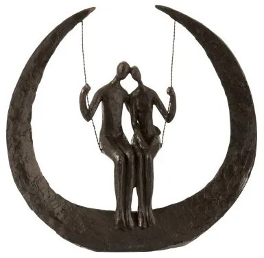 Dekoratívne soška Couple on Swing - 34 * 8 * 30 cm