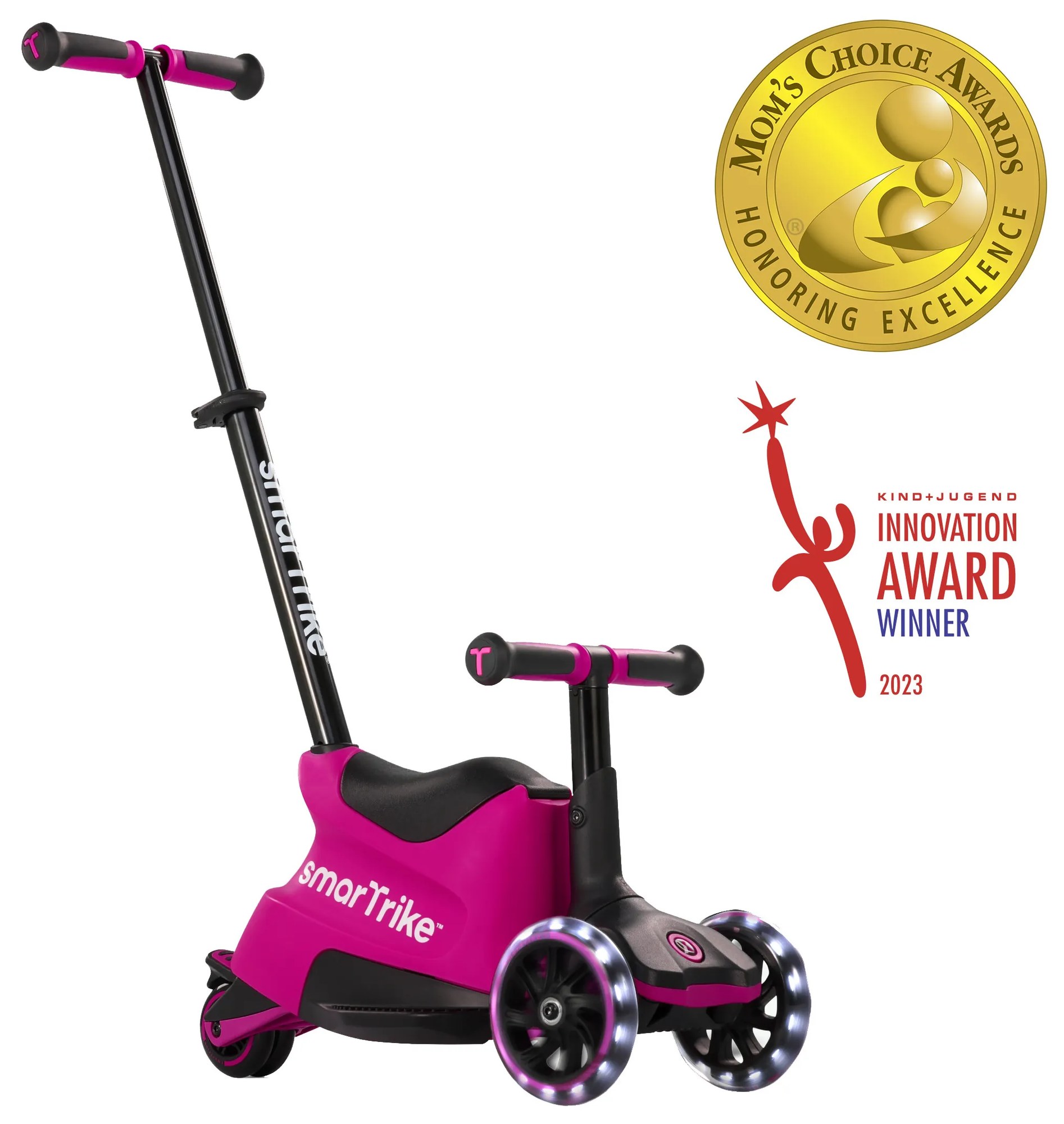 Xtend Scooter Ride-on pink – multifunkčná kolobežka