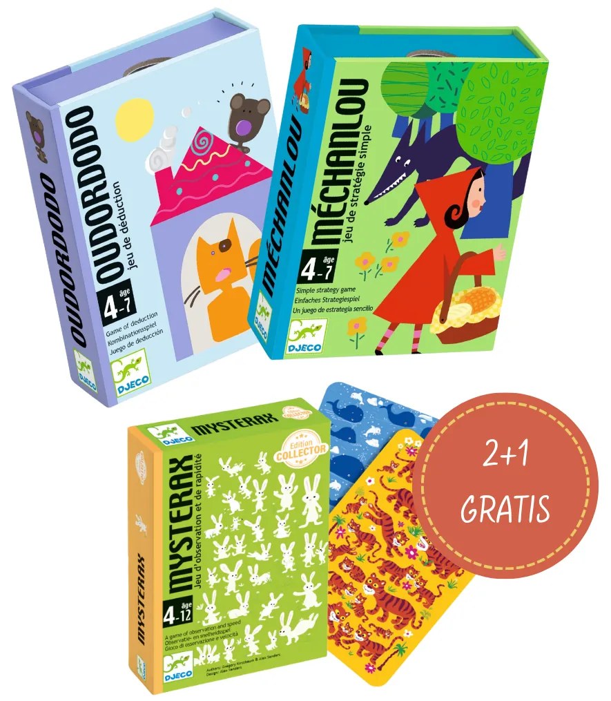 Balíček kartových hier Djeco – rozprávanie + logopédia