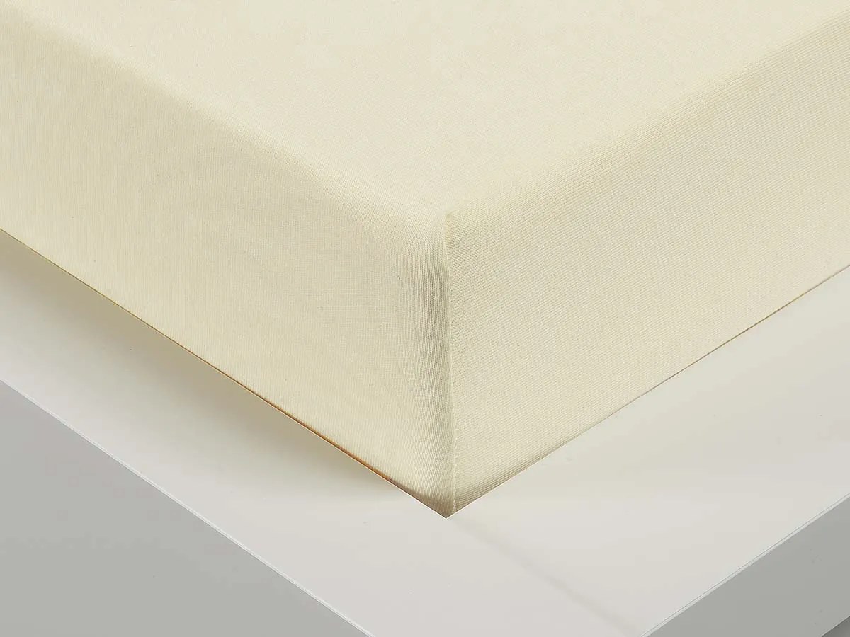 XPOSE® Jersey plachta Exclusive - vanilková 180x200 cm