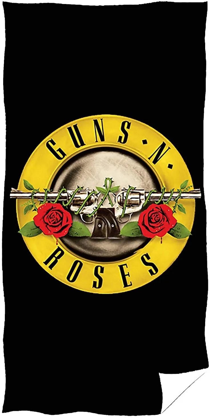 Bavlnená osuška Guns N' Roses - 100% bavlna, froté s gramážou 360 gr./m2 - 70 x 140 cm