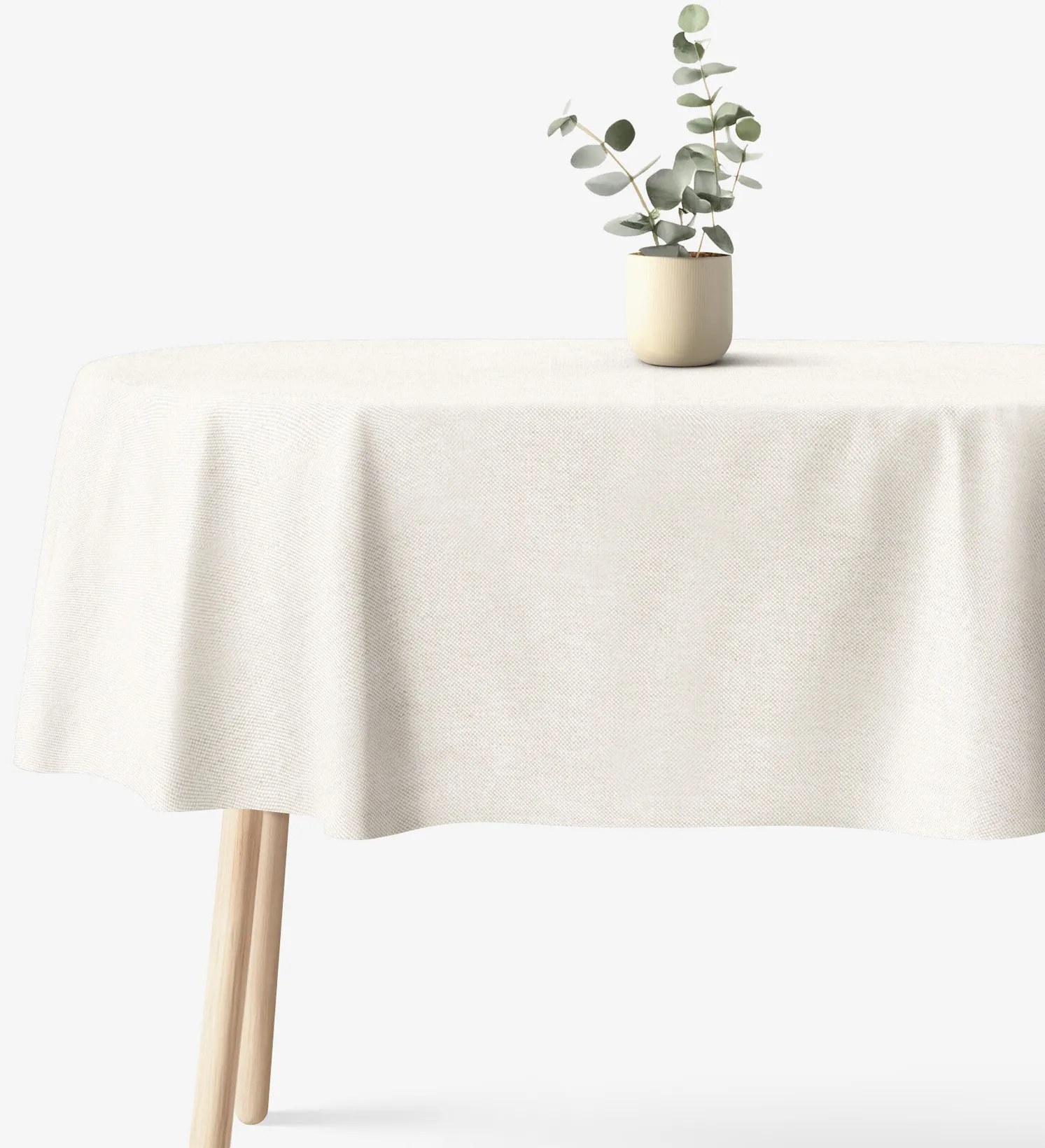 Goldea oválny obrus malaga - prírodný 120 x 160 cm