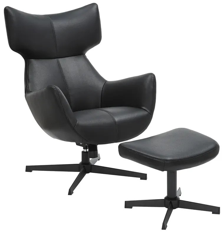 Kreslo VOGUE otočné o 360° čierne Kreslo VOGUE otočné o 360° čierne