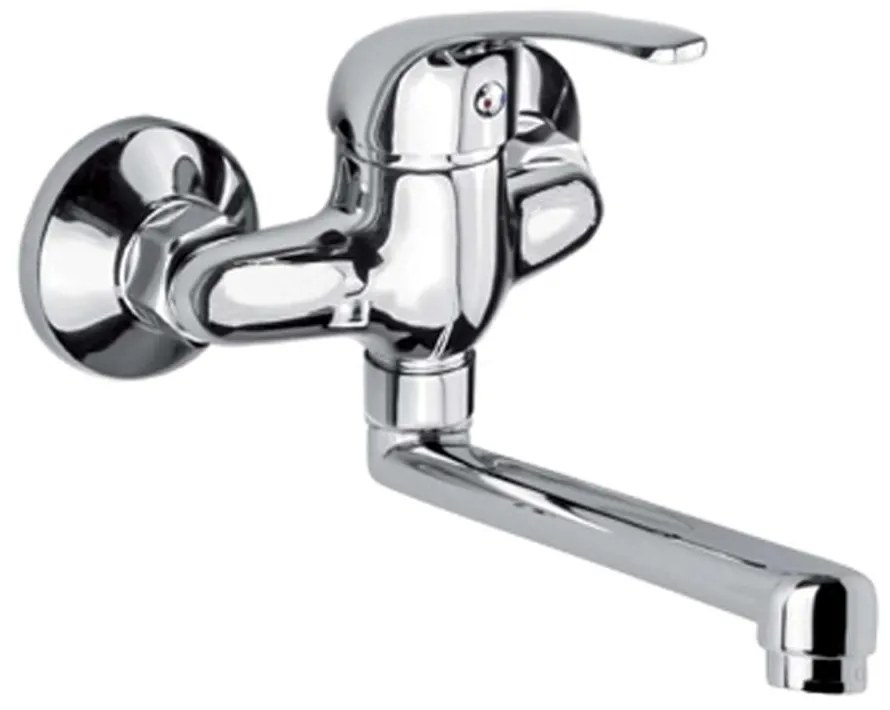 Mereo Mereo, Drezová nástenná batéria, Lila, s ramienkom plochým rovným 160 mm, chróm, MER-CBEE302A02