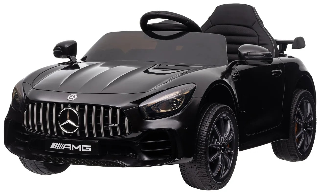 Detské elektrické autíčko na diaľkové ovládanie BestBerg BBCC-10B - Mercedes-Benz AMG GT R / od 3 rokov / nosnosť 25 kg / čierna