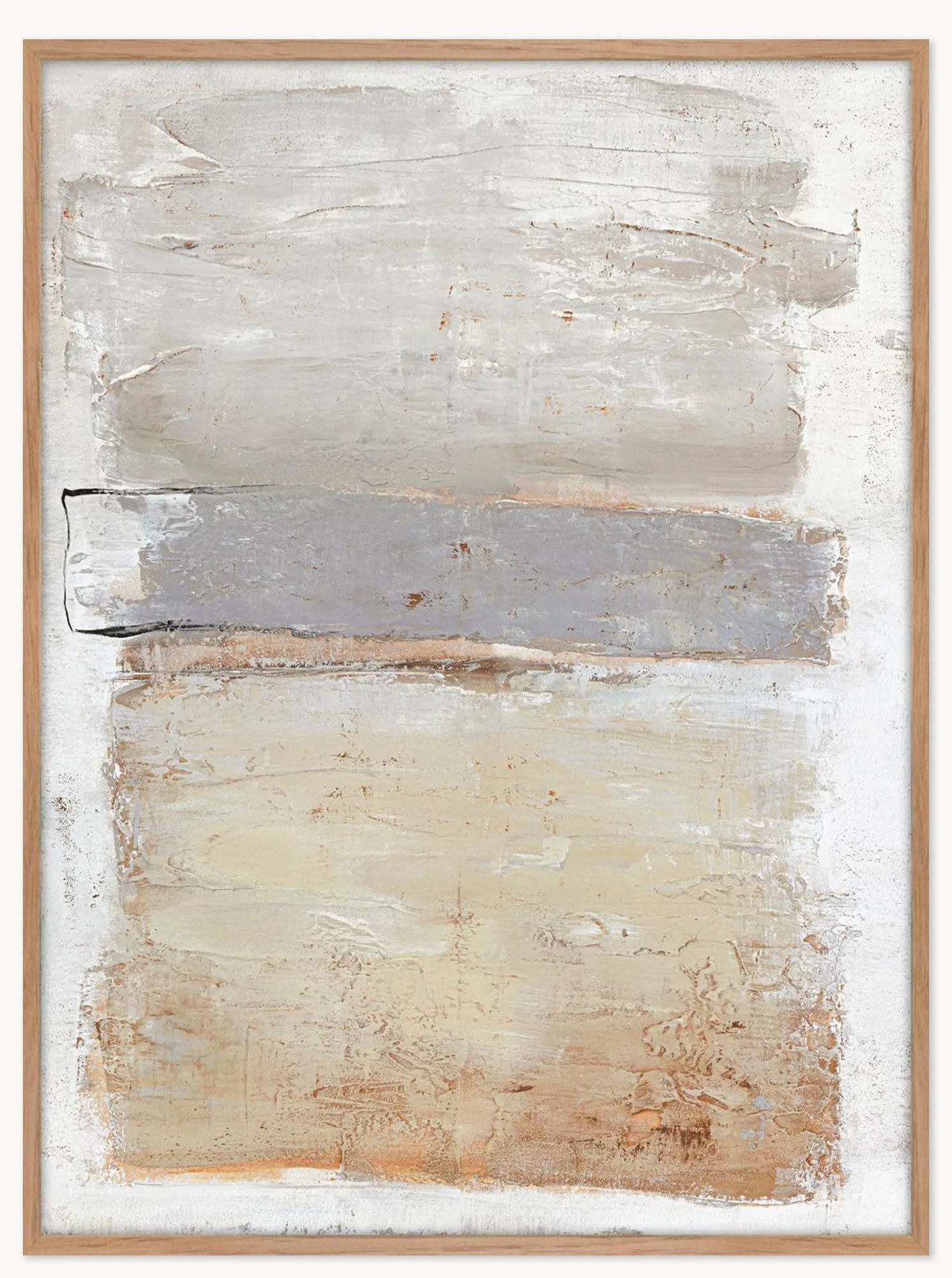 Ručne maľovaný obraz na plátne's dreveným rámom Scenario