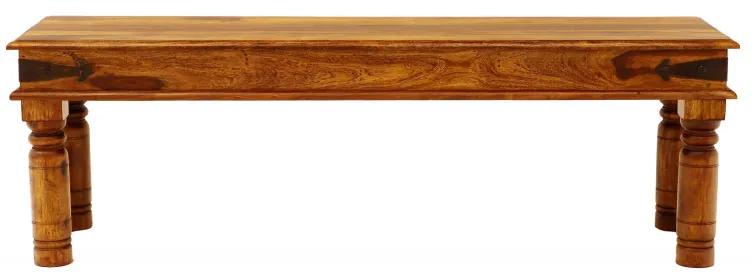 Lavica Jali 140x40 z indického masívu palisander Svetlomedová