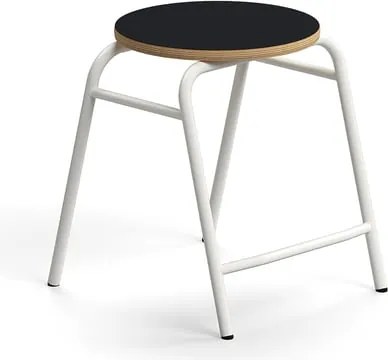 Stolička ALTUS, výška 440 mm, biela/antracit