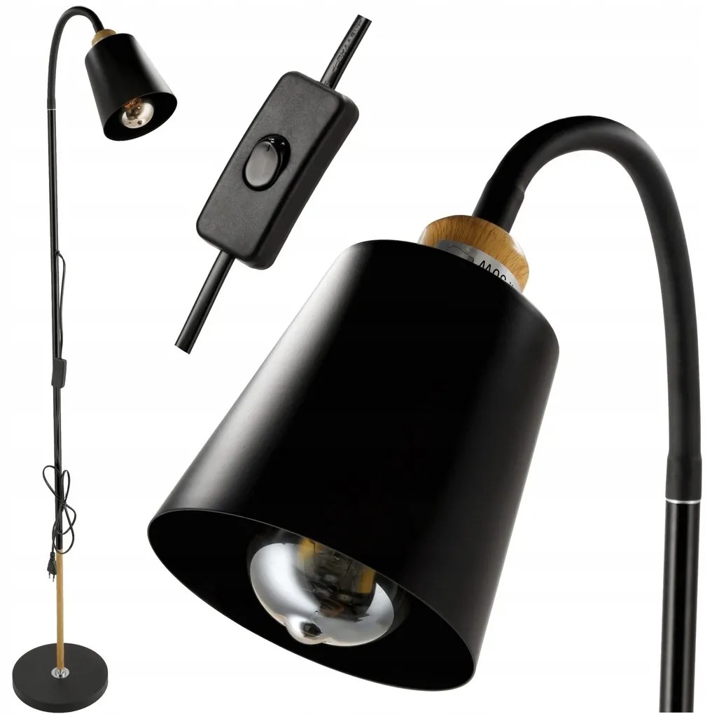 BERGE Stojacia lampa LED E27 - VIEW