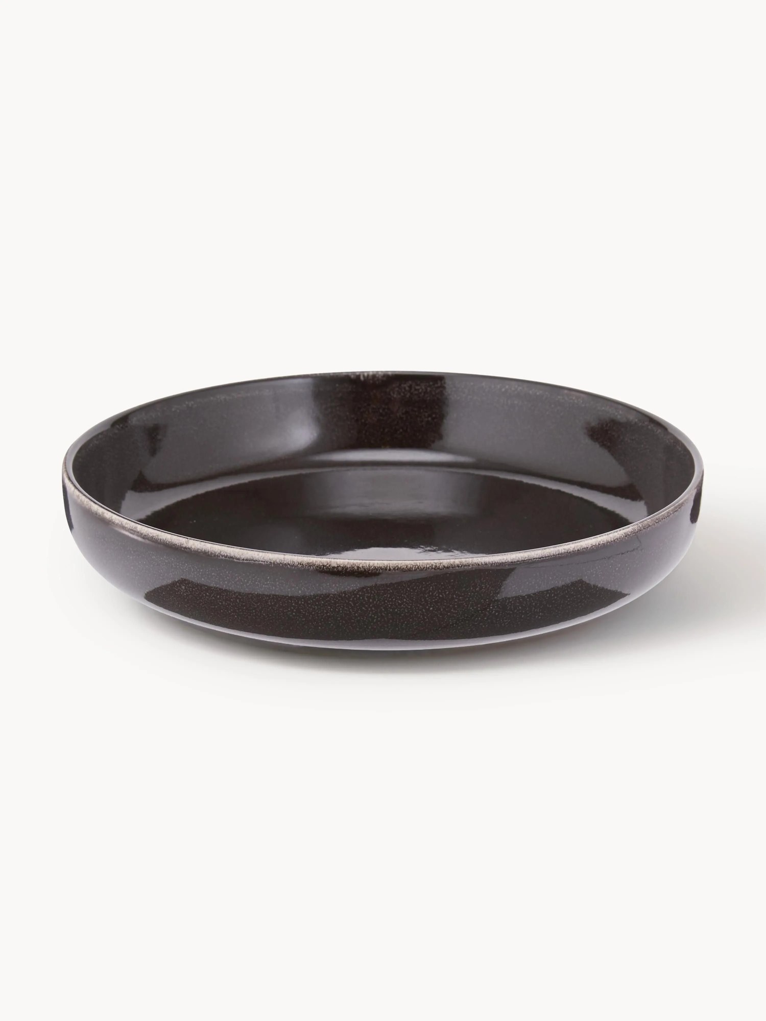 Ručne vyrobené misky Nordic Coal, Ø 22 cm, 4 ks