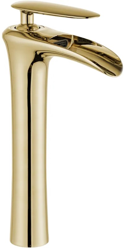Mexen Lyra vysoká umývadlová batéria, zlatá, 745310-50