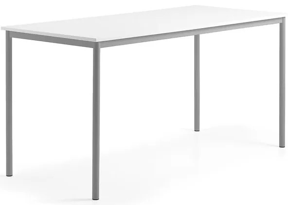 Stôl BORÅS, 1800x800x900 mm, whiteboard doska, strieborná