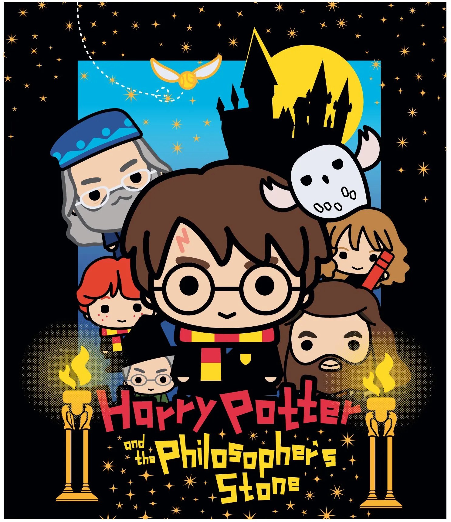 Detská deka Harry Potter s priateľmi - nano coral s gramážou 220 gr./m² - 120 x 150 cm