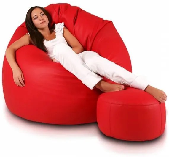 INTERMEDIC Sedací Vak Giga Sako Ekokoža Farba: E06 - Červená (ekokoža)