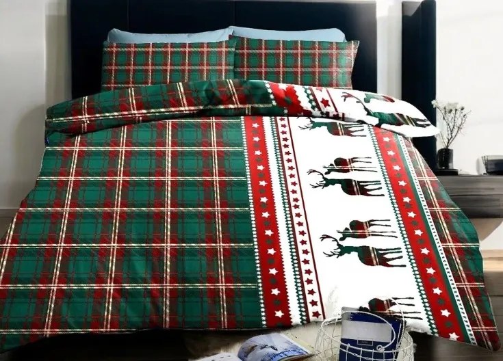 Obliečky Jelene V Flanelové 70x90 140x200 cm