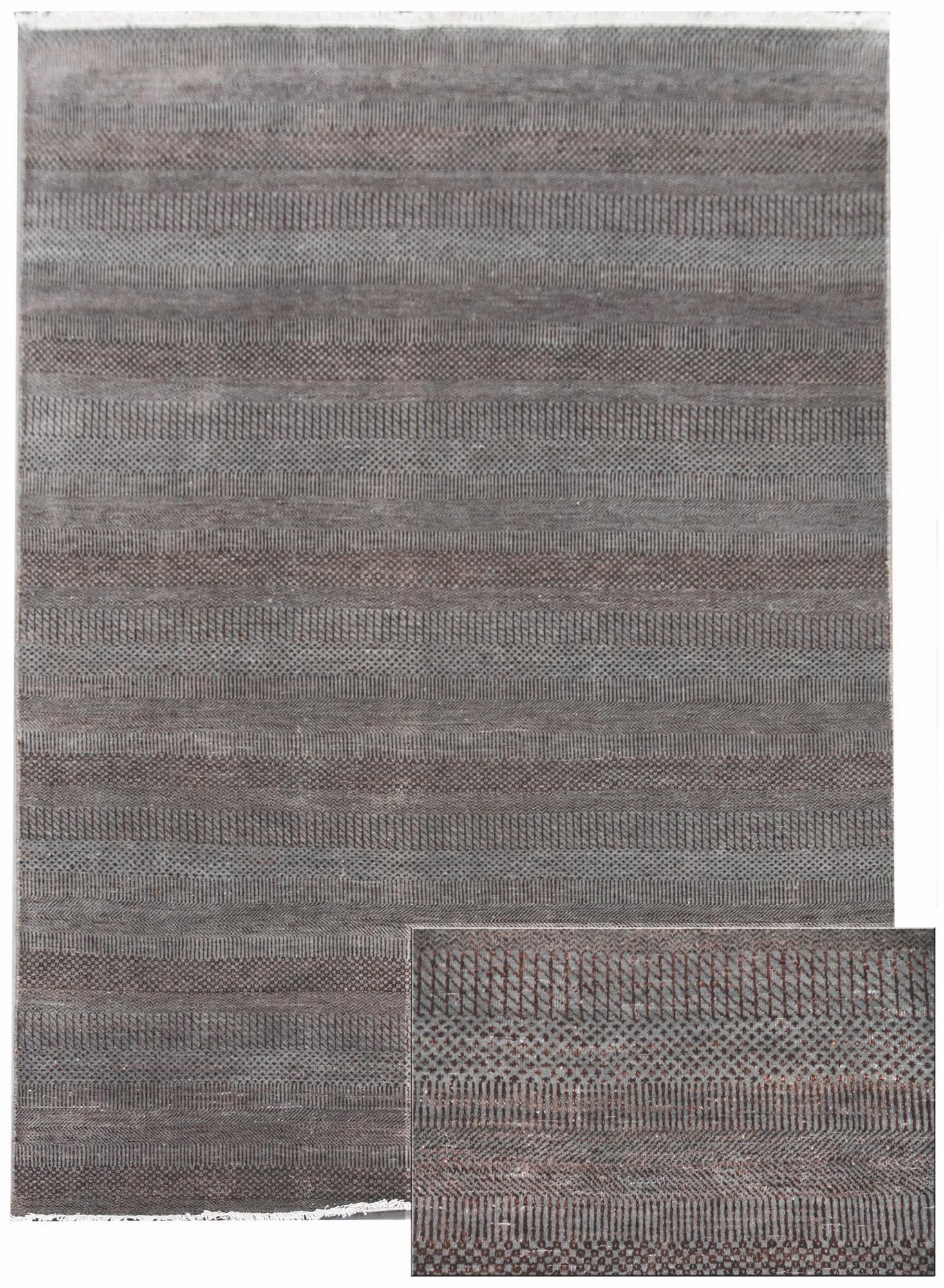 Diamond Carpets koberce Ručne viazaný kusový koberec Diamond DC-MCN Light grey / brown - 305x425 cm
